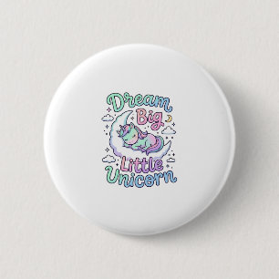 Einhorn-Träume groß Kleines Einhorn-Geschenkidee V Button