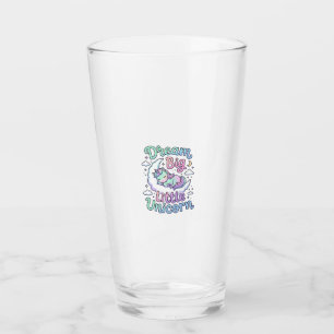 Einhorn Träume groß Kleines Einhorn-Geschenkidee V Glas