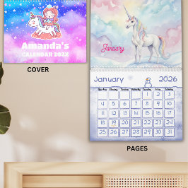 Einhorn-Träume Personalisierter Kinderkalender 202 Kalender