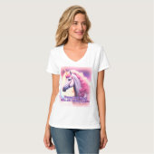 Einhorn-Träume T-Shirt (Vorderseite Vollansicht)