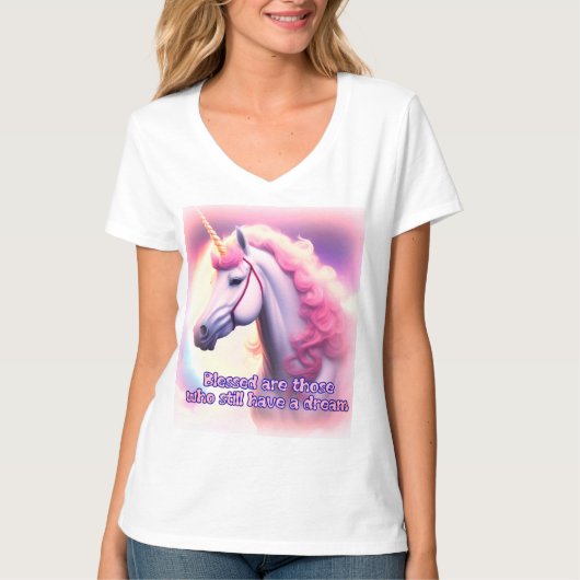 Einhorn-Träume T-Shirt (Vorderseite)