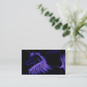 Einhorn träumt Lavendel Visitenkarte (Stehend Vorderseite)