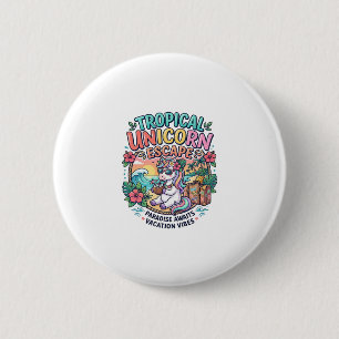 Einhorn Tropical Unicorn Escape POD Bereit POD Kun Button