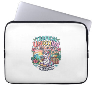 Einhorn Tropical Unicorn Escape POD Bereit POD Kun Laptopschutzhülle