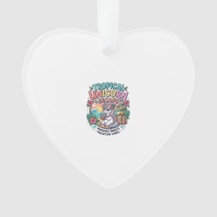 Einhorn Tropical Unicorn Escape POD Bereit POD Kun Ornament