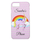 Einhorn-u. Herz-Handy-Fall Case-Mate iPhone Hülle (Rückseite)