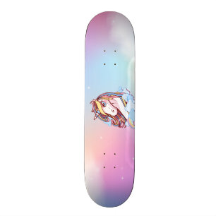 Einhorn u. Regenbogen Skateboard
