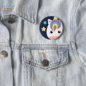 Einhorn u. Sterne Button (Beispiel)