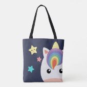 Einhorn u. Sterne Tasche (Rückseite)
