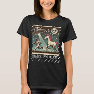 Einhorn-UFO-Selfie: Vintage-Eskapade (ufo alien) T-Shirt