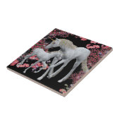 Einhorn und Baby Fantasy Tile Trivet Fliese (Seite)