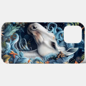 Einhorn und Blume Fantasy Design Case-Mate iPhone Hülle (Rückseite (Horizontal))