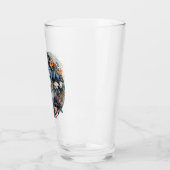Einhorn und Blume Fantasy Design Glas (Links)