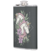 Einhorn und Blume Flachmann (Links)