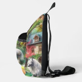 Einhorn und Burg Pinacoteca comunale Casa Rusca Crossbody Bag (Rechts)