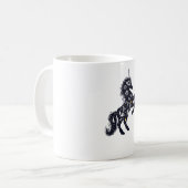 Einhorn und das Universum Kaffeetasse (Vorderseite Links)
