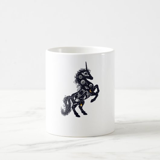 Einhorn und das Universum Kaffeetasse (Mittel)
