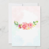 Einhorn und Dinosaurier - Einladung zum Geburtstag (Rückseite)