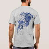 Einhorn-und Drache-Umarmen T-Shirt (Rückseite)