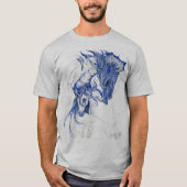 Einhorn-und Drache-Umarmen T-Shirt (Vorderseite)