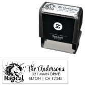 Einhorn und Geburtstag Permastempel (Beispiel)