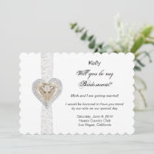 Einhorn und Hochzeitskarte Einladung (Stehend Vorderseite)