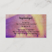 Einhorn und Horstträume Visitenkarte (Rückseite)