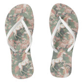 Einhorn und Kirschblüten Badesandalen (Fußbett)