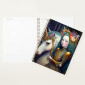 Einhorn und Lady Fantasy Art Planer (Anzeige)