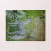 Einhorn und Lilies Fantasy Horst Art Puzzle (Horizontal)