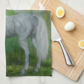 Einhorn- und Lily-Blume Handtuch (Viertel Falte)