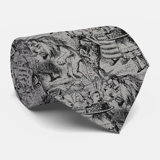 Einhorn und Löwe Krawatte (Gerollt)