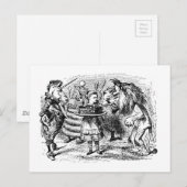 Einhorn und Löwe Postkarte (Vorne/Hinten)