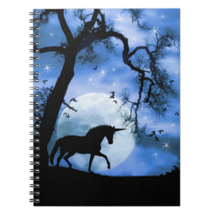 Einhorn und Mond Notizblock