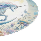 Einhorn und Mond Schneidebrett (Ecke)