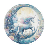 Einhorn und Mond Schneidebrett (Vorderseite)
