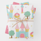 Einhorn- und Princess-Muster Geschenkpapier Set (Beispiel)
