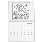 Einhorn- und Prinzessinnen-Mal-Kalender Kalender (Mär 2027)
