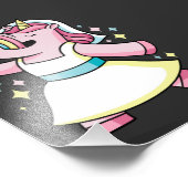 Einhorn und Regenbogen Fotodruck (Ecke)