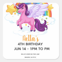 Einhorn und Regenbogen Geburtstag 