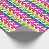 Einhorn und Regenbogen Geschenkpapier (Ecke)