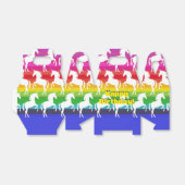 Einhorn und Regenbogen Geschenkschachtel (Ungefaltet)