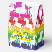 Einhorn und Regenbogen Geschenkschachtel (Geöffnet)