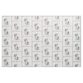 Einhorn und Regenbogen-Glitzer Stoff (Yard (91,4 cm))