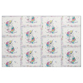 Einhorn und Regenbogen-Glitzer Stoff (Fat Quarter (45,7 x 55,9 cm))