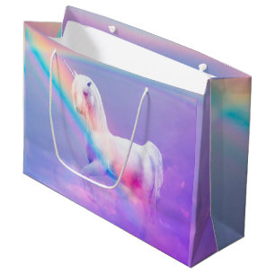 Einhorn und Regenbogen Große Geschenktüte