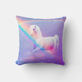 Einhorn und Regenbogen Kissen