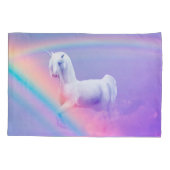 Einhorn und Regenbogen Kissenbezug (Rückseite)