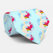 Einhorn und Regenbogen Krawatte (Gerollt)