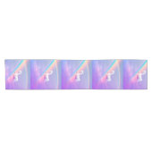 Einhorn und Regenbogen Kurzer Tischläufer (Horizontal)